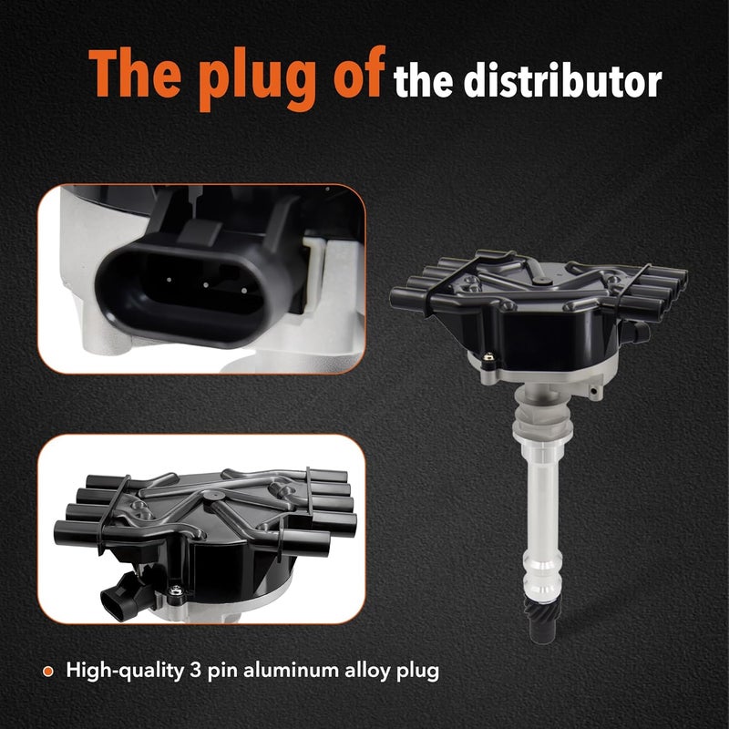 BasaltAuto Hei Ignition Distributor 93441558 1104051 305 350 Compatible for Chevy GMC C1500 C2500 C3500 K1500 K2500 K3500 Tahoe Yukon Savana Express 1500 2500 3500 Escalade 5.0L 5.7L V8 1996-2002 - Image 5